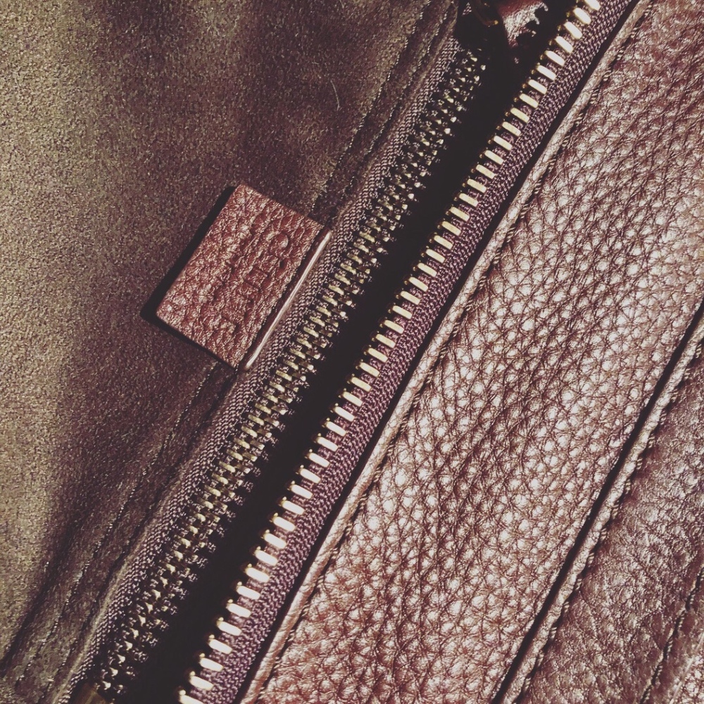 Celine Micro Luggage Tote Bag Brown Pebbled Leather - Picture 7 of 13